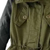 Kvinnors jackor 2023 vinter kvinnor jacka märke mode pu hylsa lapptäcke smal bomull nedåt kläder plus storlek armé grön varm kvinna
