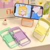 Cute Color Foldable Mobile Phone Stand Desk Holder Universal Lazy Bracket Adjustable Chair Phone Holder