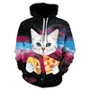 Men's Hoodies Autumn And Winter Fashionable 3D Print Animal Men Women Casual Sweatshirt Tracksuit Pullover Hooded Coat Vintage