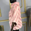 Manteau d'hiver en fausse fourrure pour femmes veste manteau réel 2023 mode manches chauve-souris femme moelleux chaud femmes femmes femmes