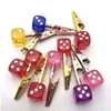 100pcs New Dice Cigarette Clip Bracket Tobacco Hand Pipe Holder Smoking Accessories Clamp Tongs