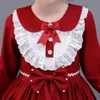 Robes de fille Enfants Filles Robes Cour Espagnole Lolita Style Princesse Robe Pour 3-13 ans Enfants Vintage Dentelle Fête Performance Vêtements y25 W0224