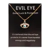 In Bulk Blue Devil's Eye's Oye Cionclaces Collane da donna Eviti Evili Collana Gioielli regalo di compleanno con carta