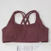 Reggiseno da yoga da donna Fitness Corsa per il tempo libero Sport traspirante da donna Cintura antiurto ad asciugatura rapida Cuscino sul petto Reggiseno incrociato con vestibilità elastica