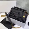 Bolso COLLEGE de diseñador de lujo favorito de las mujeres Bolsos de billetera con tapa de gran capacidad clásicos Bolsos de hombro de cuero de alta calidad para dama Bolsos de mensajero