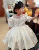 Flickas klänningar mode baby girl prinsess klänning barn spets design vintage födelsedag dop bröllop fest boll klänning baby kläder a2421