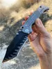 Top Quality MBB T-1 Strong Tactical Folding Knife Z-wear Black Titanium Coating Stone Wash Blade CNC TC4 Titanium Alloy Handle Pocket Folder Knives with Retail Box