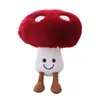 Plush Dolls 1620cm Lovely Mushroom Pillow Stuffed Plush Toys Soft Dolls Office Decoration 3D Vegetables Throw Pillow Gifts for Children 230303