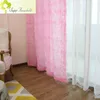 Vente de rideaux Curtains précipités Salon Rose 3d Noël pour les traitements de fenêtre en dentelle européenne