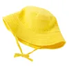 Parents enfant seau chapeaux respirant bassin chapeau enfants adultes solide plage casquette bébé été pêcheur casquette voyage parasol casquettes décontracté en plein air fête pare-soleil BC417