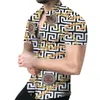 Mężczyzn Casual Shirts S Shird Rleeve Print Shirt Streetwear T Ubranie