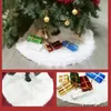 Christmas Decorations Tree Skirt 1pc White Carpet Base Floor Mat Cover For Decoration Year