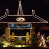 Kerstdecoraties Grote boomtopper Star Lights Lamp Multi Color Decoration 100-240V MF