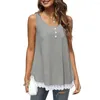 Women's Blouses Trendy Pullover Blouse Soft Wear Vest Top Sleeveless Women Casual Loose All Match