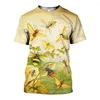 T-shirt da uomo Drop 2023 Summer Fashion TShirt Insect Bee Stampato Uomo Donna O-Collo Top Casual Harajuku 3D T-shirt