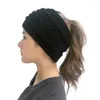 Berets Cap Fashion Knit Crochet Splice Outdoor Solid Headband Hats Women Holey Baseball Caps Haddock Hat Beach Hut