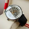 Relojes de pulsera Reef Tiger/RT Designer Skeleton Reloj para hombre Caja de acero Piel de becerro Automático Muñeca RGA1975
