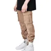 Pantalons pour hommes Joggers amples couleur unie piste pantalons décontractés mode sport grande taille automne hiver poches Joggers1 Boun22