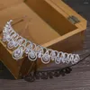 Haarclips Silver Color Rhinestone Crown en Tiara Wedding Jewelry Accessories for Women Bridal Headpiece C040