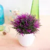 Decorative Flowers 1PC Colorful Artificial Plant Bonsai Small Tree Grass Potted Fake Simulation Plastic Arrangement Home Decoration Ornament