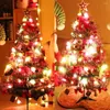 Decorações de Natal Mini PVC de luz de frutas em casa com ferramentas de decoração de árvores multicoloridas