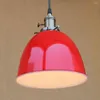 Pendant Lamps 4 Color Loft Modern Industrial Hanging Lamp Vintage E27 LED Lights With Switch For Kitchen Bar Coffee Light Fixtures