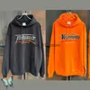 Herrtröjor tröjor överdimensionerade orange Terry Hoodies Sweatshirts män kvinnor VTM högsta kvalitet Hooded T230303
