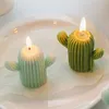 Kreativ handgjorda kaktusfoto rekvisita ornament vax aromaterapi små ljus doftande avkopplande