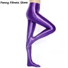 Active Pants Sexy High Waist Clubwear Yoga Women Pole Dance Push Up Bright Leggings Gym Workout Fitness Trousers Slim Ballet Pant