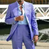 Trajes para hombres Blazers Big Lapel Traje Men 2 piezas Mint Mint Male Suits Blazer Fit Summer Summer Formal Groom Traje Man Traje de boda Exquisito 230303