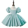 Robes de fille pour les enfants mignons manches bouffantes princesse Boule de bal enfants élégant 1ère fête d'anniversaire Boutique Robes Y806 W0224