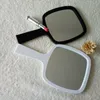 Novos espelhos de moda, alça de maquiagem acrílica espelho / 2023 espelho portátil de alta qualidade com caixa de presente