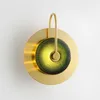 Wandlampen houten staande fortuny lamp gouden vloer glazen bal slaapkamer lichten modern design