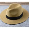 Breda randen hattar hink manlig stor storlek Panama hatt lady strand brett grim halm vuxen fedora kep