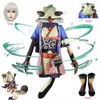 Anime kostuums anime genhin impact sayu cosplay komen vrouwen schattige capuchon lolita jurk mooie outfit carnaval pak pruik schoenen staart vol set xs z0301