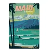 Vintage Surf Club Shop Decor Metal Tin Signs Wall Art Målning Platta Hawall Seaside Bar Pub Club Plaque Waikiki Beach Poster 30x20cm W03