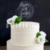 Outros suprimentos para festas de evento 15 cm de bolo de acrílico redondo toppers de círculo esclarecido DIY Topper DIY para ferramentas de decoração de aniversário de casamento 230302