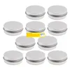 500pcs 5g runde Aluminiumdosen TINs Aufbewahrungscreme Kosmetische Topf Lippenbalsam Behälter Karton