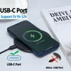 Szybkie ładowanie bezprzewodowe Fast Charger Cloth ART USB TPYE C QC 3.0 Stacja telefonu komórkowego z LED światła dla iPhone'a 14 13 12 11 Samsung Xiaomi