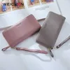 Carteras WEICHEN, pulsera para mujer, cartera de mano larga, carteras de gran capacidad, monedero para mujer, monederos para mujer, tarjetero de bolsillo para teléfono, CarterasL230303