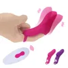 Vibratorer Finger Vibrator G Spot Stimulator Clitoris Massage Masturbators Erotic Toys Adult Product Lesbian Vibrators for Women Sex Shop 230303