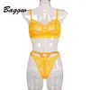 Conjuntos de sutiãs 14 cores mulheres lingerie conjunto transparente renda sem costura sutiã oco para fora breve 2pc sexy roupa interior push up mulher tops