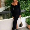 Casual Dresses Sexy Dress Off-shoulder Flared Sleeve Fur Blend Sweater Knitted Soft Winter Clothes Ladies Bodys For Women