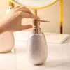 Tandborstehållare Rose Gold Ceramic Soap Dish Liquid Soap Dispenser Ceramic Tandborste Holder Cup Shampoo Lotion Bottle Bad Bad Accessorie 230303