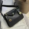 Bolsa de grife lindi bolsas de couro feminino aijia feita tc twhide mini -dama de um ombro cesta de corpo transversal