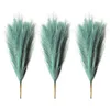 Decorative Flowers & Wreaths 3Pcs/Bag 5 Forks Artificial Pampas Grass Bouquet Year Holiday Wedding Party Decoration Plant Simulation Dried F