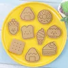 Baking Moulds Kitchen Accessories Cookie Cutters Frame Cutter Stamp Confectionery Embosser Molds For Children Food Pastry Cake Tools