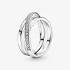 925 argent femmes Fit Pandora bague originale coeur couronne mode anneaux accessoires faits à la main correspondant