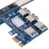 PCI-E zu Adapter 1 Turn 4 xpress Slot 1x zu 16x USB3.0 Spezial-Riser-Card-Extender PCIe-Konverter