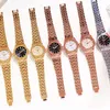 Relojes de pulsera Top Luxury Fashion Diamond Women Watch Steel Ladies Crystal Rhinestone Relojes de cuarzo Vestido casual Reloj de pulsera Reloj Regalo